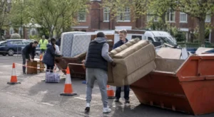 Business sofa removed by proper service