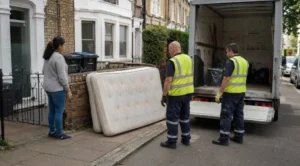 Mattress ready for bulky waste collection
