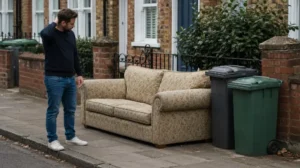 Old sofa not suitable for normal rubbish